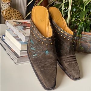 Cole Haan Morgan Western Boot Style Mules